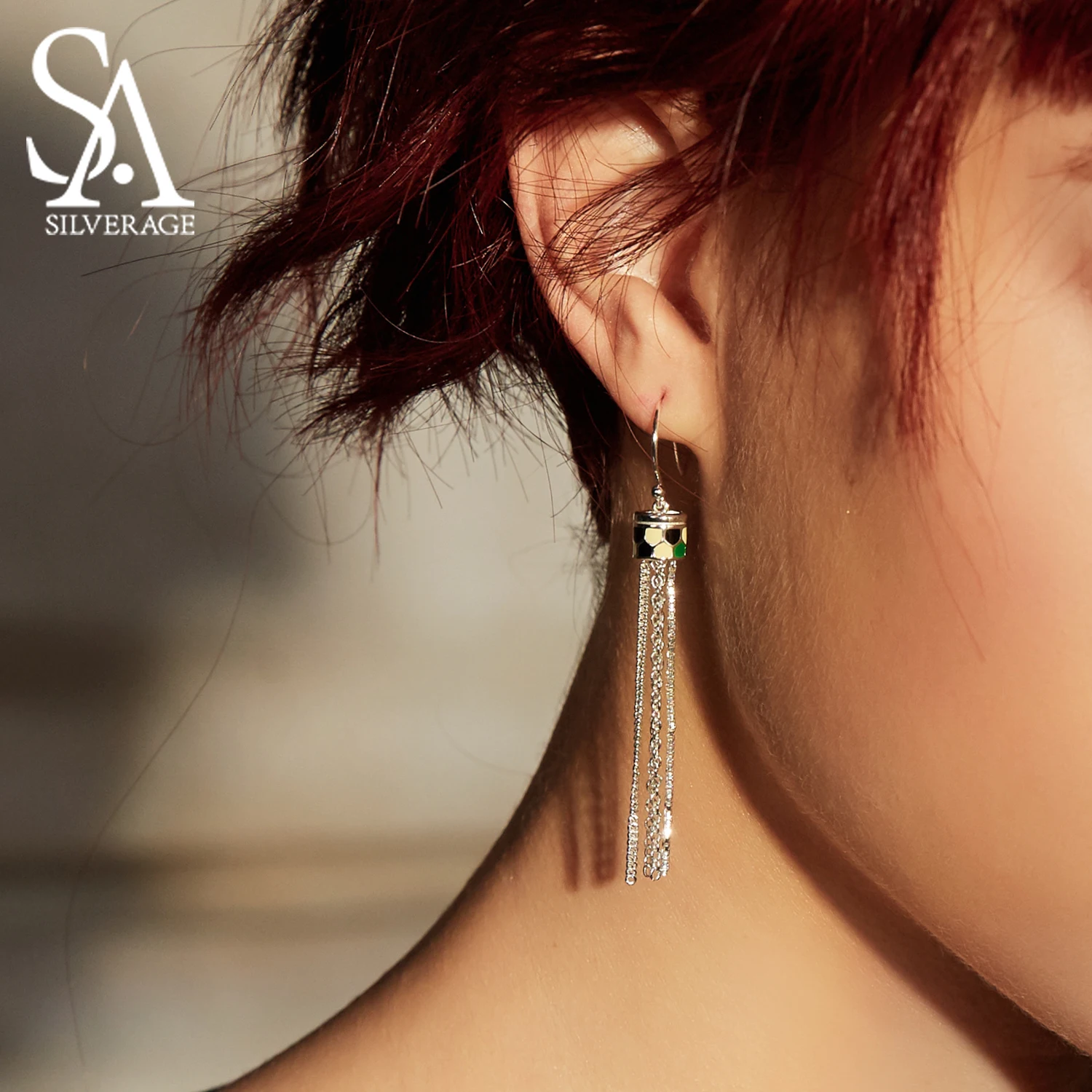 SA SILVERAGE 925 Sterling Silver Snake Skin Round Drop Earrings for Woman 925 Silver Tassel Long Earrings Brand Jewelry
SA SILVERAGE 925 Sterling Silver Snake Skin Round Drop Earrings for Woman 925 Silver Tassel Long Earrings Brand Jewelry