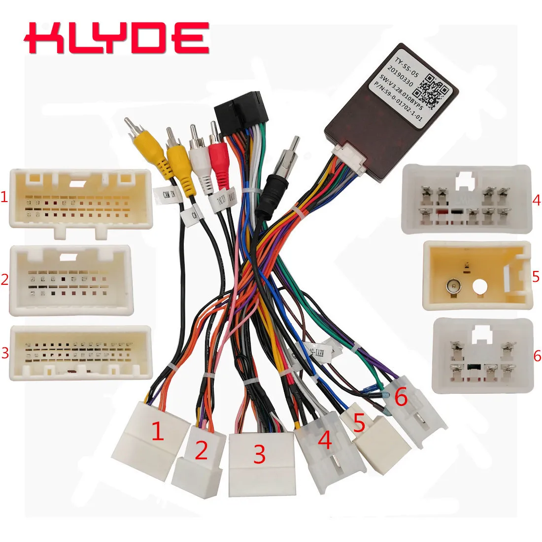 KLYDE Car Stereo Radio Wire Power Harness Adapter with Canbus Decoder for Toyota Series Prius Camry car JBL and original camera
KLYDE Car Stereo Radio Wire Power Harness Adapter with Canbus Decoder for Toyota Series Prius Camry car JBL and original camera