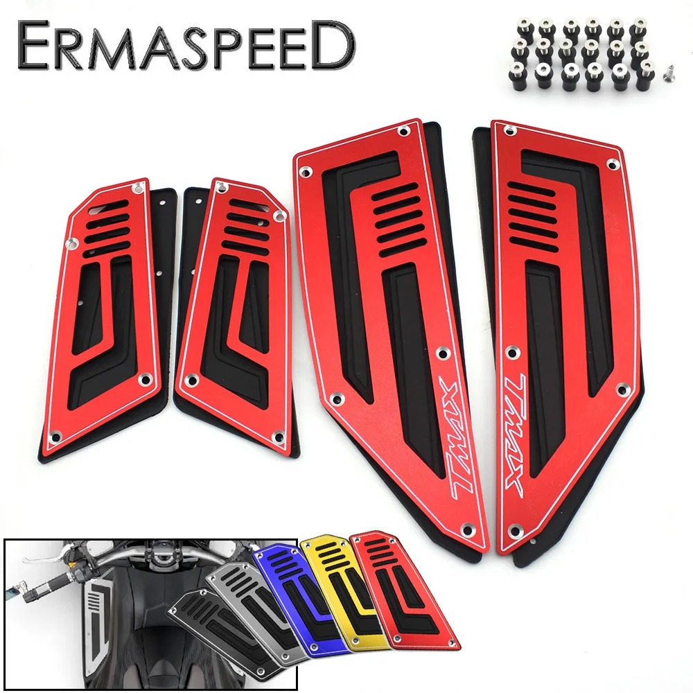 4pcs 1 Set Motorcycle CNC Aluminum Front and Rear Footpegs Plate Footboard Steps Scooter Accessories for Yamaha Tmax T-max 530
4pcs 1 Set Motorcycle CNC Aluminum Front and Rear Footpegs Plate Footboard Steps Scooter Accessories for Yamaha Tmax T-max 530