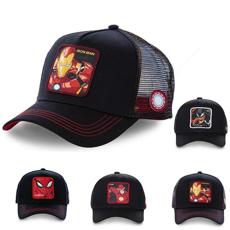 high quality fashion embrodered net cap Couple super fire Marvel series baseball caps outdoor adjustable hip hop hat casual hats
high quality fashion embrodered net cap Couple super fire Marvel series baseball caps outdoor adjustable hip hop hat casual hats