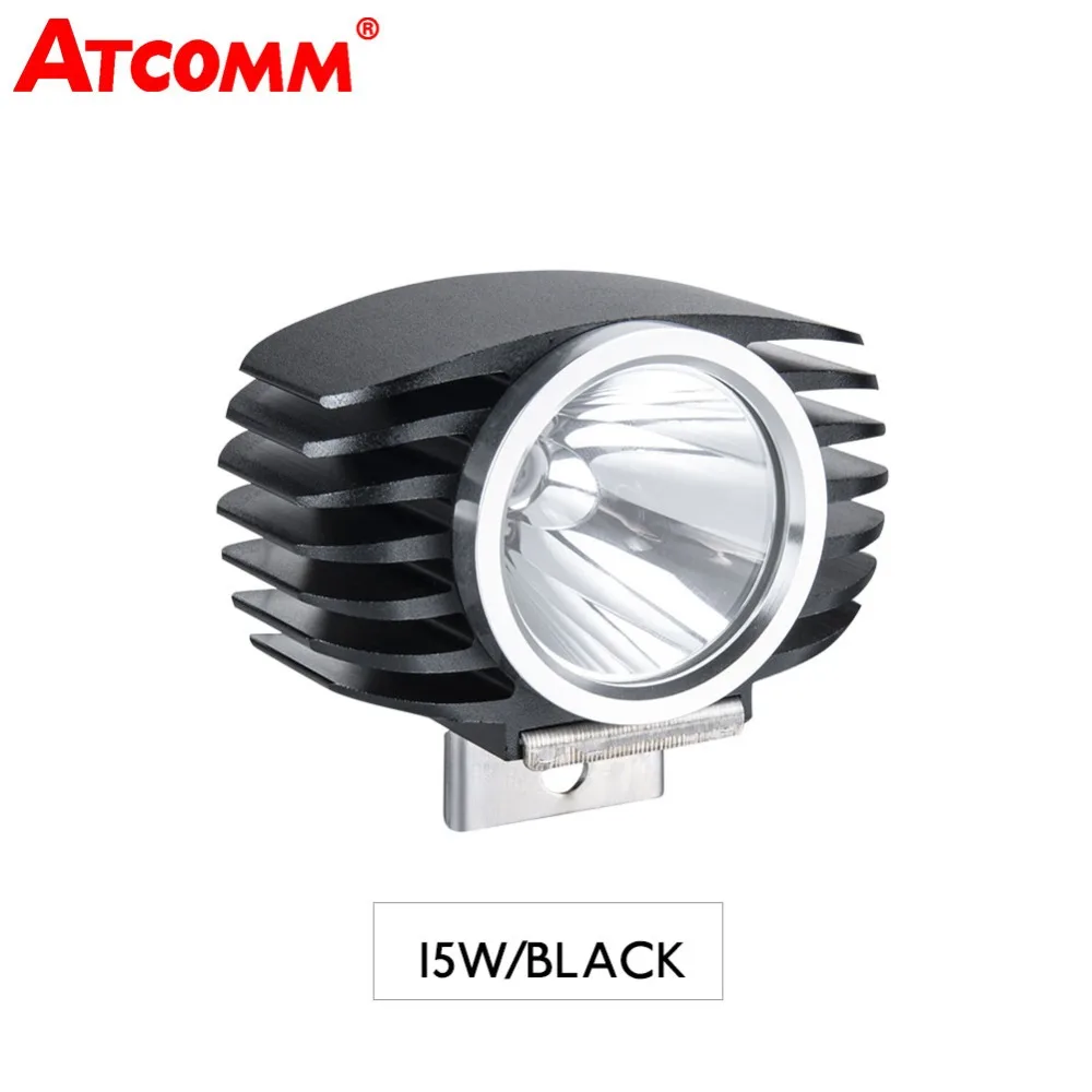 ATcomm Motorcycle Spotlight External Headlamp 12V 24V 6000K White 15W Scooter Motorbike LED Fog Light Accesorios Para Moto
ATcomm Motorcycle Spotlight External Headlamp 12V 24V 6000K White 15W Scooter Motorbike LED Fog Light Accesorios Para Moto