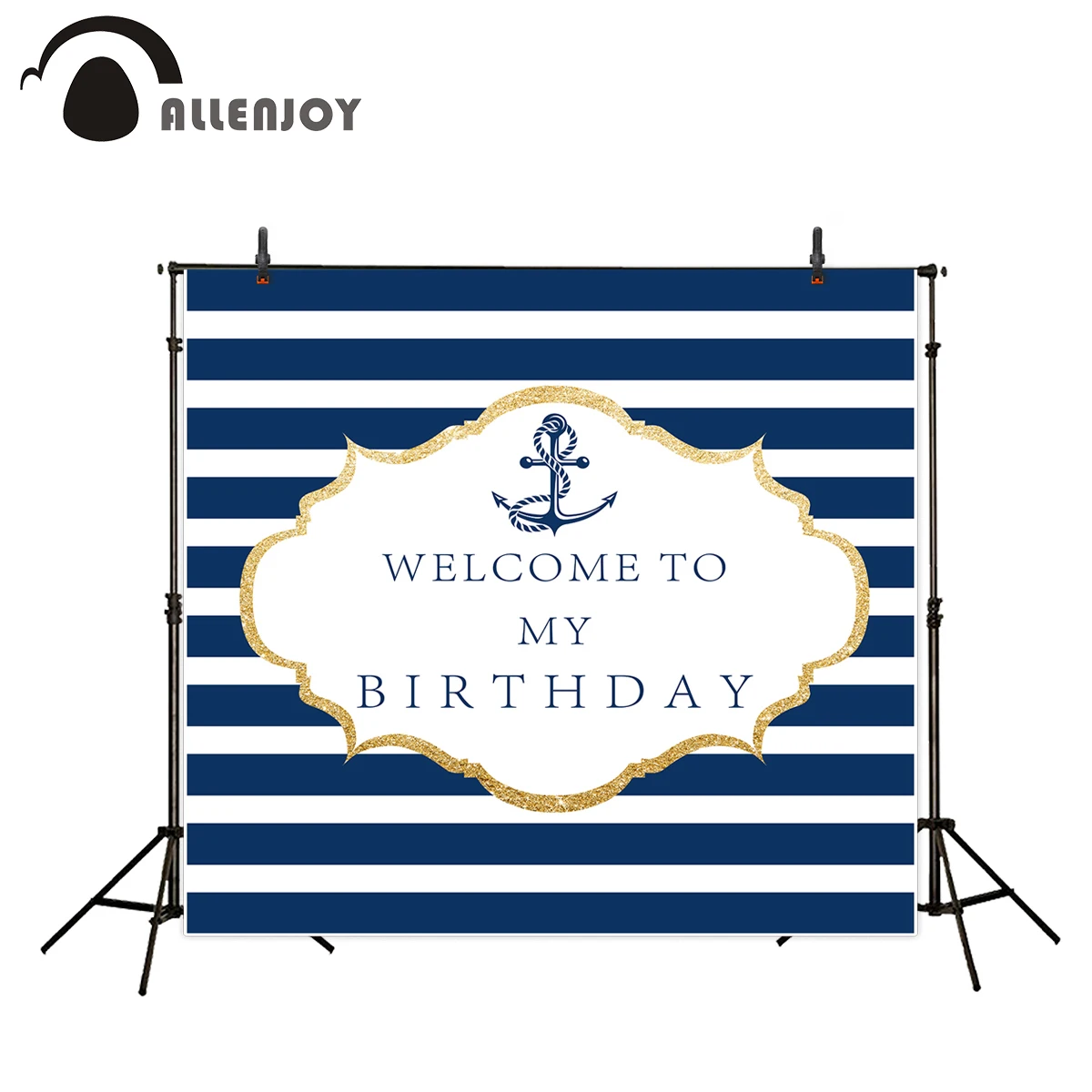 Allenjoy backdrops Photography Blue white striped anchor birthday photocall vinyl fantasy photography props for studio
Allenjoy backdrops Photography Blue white striped anchor birthday photocall vinyl fantasy photography props for studio