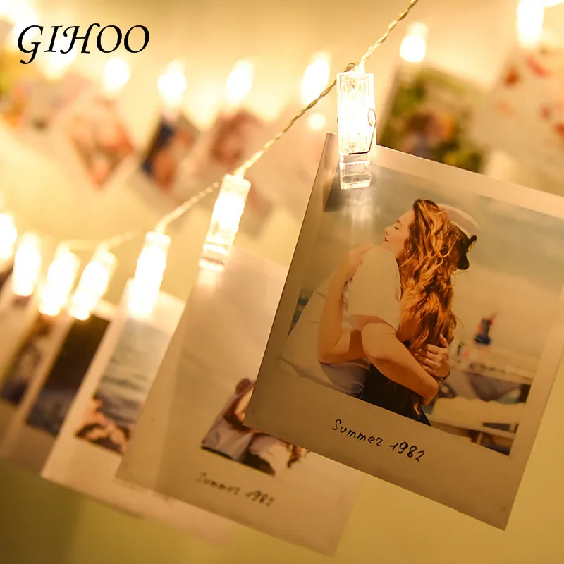 1M Photo Clip Holder LED String lights For Christmas New Year Party Birthday Party Wedding Home Decoration Fairy lights Battery
1M Photo Clip Holder LED String lights For Christmas New Year Party Birthday Party Wedding Home Decoration Fairy lights Battery