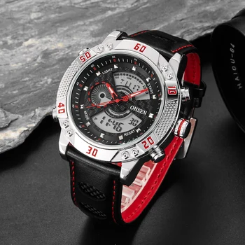 OHSEN brand digital quartz sport watch wristwatches mens boys leather band fashion Red waterproof outdoor hand watch hours Gift
OHSEN brand digital quartz sport watch wristwatches mens boys leather band fashion Red waterproof outdoor hand watch hours Gift