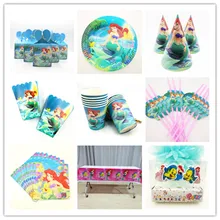 Mermaid Flags Tablecloth Straws Cups Plates Napkin blowout cap disposable tableware Party Supplies Kid Birthday Party Decoration
Mermaid Flags Tablecloth Straws Cups Plates Napkin blowout cap disposable tableware Party Supplies Kid Birthday Party Decoration