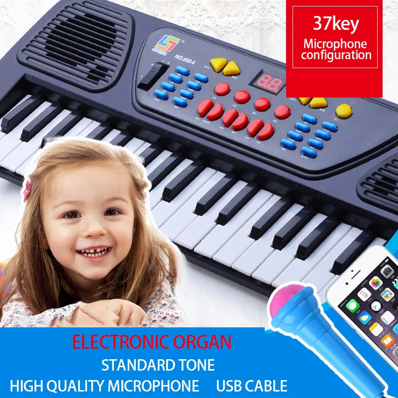Musical Keyboard Piano Educational Development With Microphone 37 Key Baby Kids Enlightenment Training Toy Instrument Toys
Musical Keyboard Piano Educational Development With Microphone 37 Key Baby Kids Enlightenment Training Toy Instrument Toys