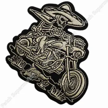 5" MEXICALI BIKER SKELETON W/ SOMBRERO BACKPATCH Rider Rock Heavy Metal biker vest Costume Embroidered iron on patch
5" MEXICALI BIKER SKELETON W/ SOMBRERO BACKPATCH Rider Rock Heavy Metal biker vest Costume Embroidered iron on patch