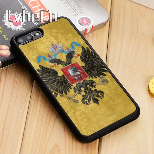 Чехол для телефона LvheCn с российским гербом флагом 0 чехол iPhone 5 6s 7 8 plus 11 12 Pro X XR XS max
