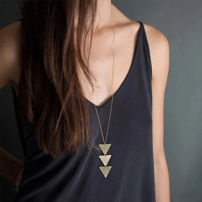 2019 New fashion Women Gold Chain Choker triangle Long Necklace Jewelry collana Bijoux Femme Joyas mujer Collier ras du cou
2019 New fashion Women Gold Chain Choker triangle Long Necklace Jewelry collana Bijoux Femme Joyas mujer Collier ras du cou