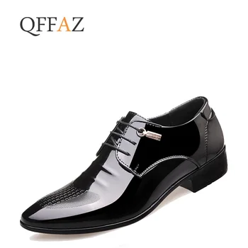 QFFAZ Men's Brand Leather Formal Shoes Lace Up dress shoes Oxfords Fashion Retro Shoes Elegant work Footwear
QFFAZ Men's Brand Leather Formal Shoes Lace Up dress shoes Oxfords Fashion Retro Shoes Elegant work Footwear