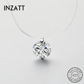 Inzatt 925 Sterling Silver Zircon Crystal Pearl Pendant Choker Necklace Transparent Fishing Line 2020 Fine Jewelry For Women
Inzatt 925 Sterling Silver Zircon Crystal Pearl Pendant Choker Necklace Transparent Fishing Line 2020 Fine Jewelry For Women