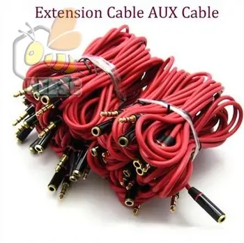 Red 3.5mm Male to Female Headphone extension Audio cable Extension Stereo AUX Cable For monster headphone earphone Adapter 1000p
Red 3.5mm Male to Female Headphone extension Audio cable Extension Stereo AUX Cable For monster headphone earphone Adapter 1000p