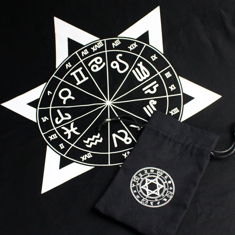 Purple/Black Tarot Tablecloth With Bags High Quality Cotton Beautiful Design Tarot Board Game Accessories
Purple/Black Tarot Tablecloth With Bags High Quality Cotton Beautiful Design Tarot Board Game Accessories