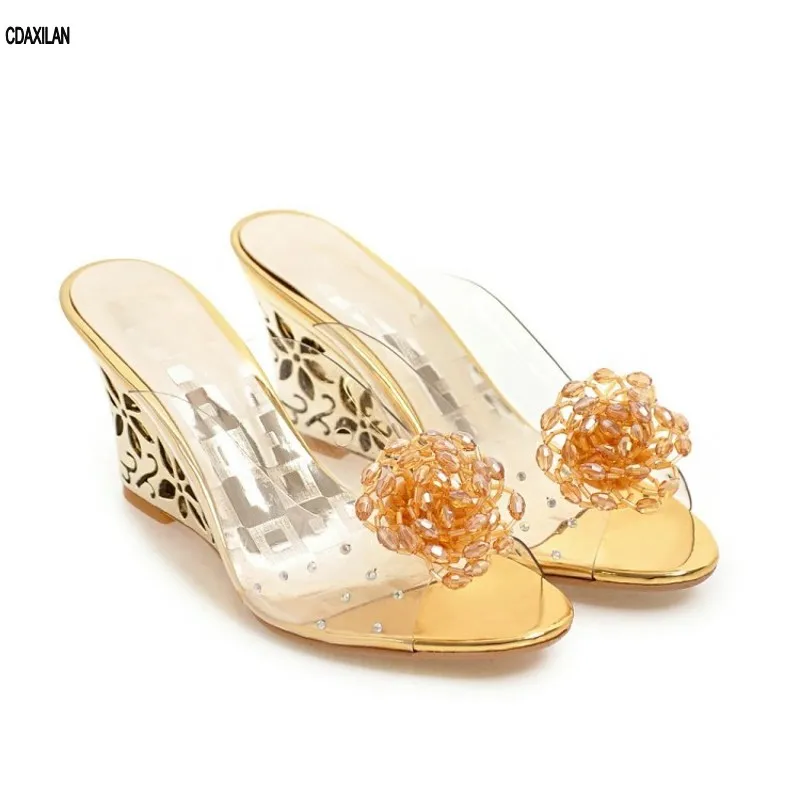 CDAXLAN new arrivals slippers women wedges flower high heels sandals slippers sweet girls ladies summer outdoor casual shoes
CDAXLAN new arrivals slippers women wedges flower high heels sandals slippers sweet girls ladies summer outdoor casual shoes