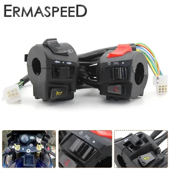 Pair Universal Motorcycle Handlebar Control Switches with Hi/Lo Turn Signal Horn Engine On-Off Overtaking Function for KTM HONDA
Pair Universal Motorcycle Handlebar Control Switches with Hi/Lo Turn Signal Horn Engine On-Off Overtaking Function for KTM HONDA