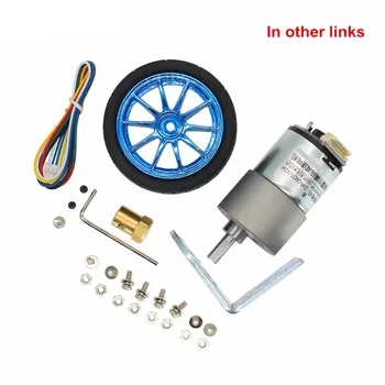 GM37-3429 DC gear motor with hall encoder metal gear motor For balancing trolley/Robot 65MM/80MM wheel suit
GM37-3429 DC gear motor with hall encoder metal gear motor For balancing trolley/Robot 65MM/80MM wheel suit