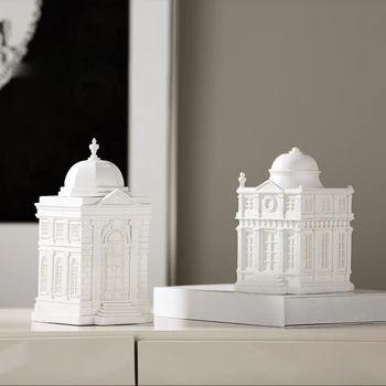 Europe Creative White Resin Castle Building Home decoration model house Architecture Christmas Decoration Crafts
Europe Creative White Resin Castle Building Home decoration model house Architecture Christmas Decoration Crafts