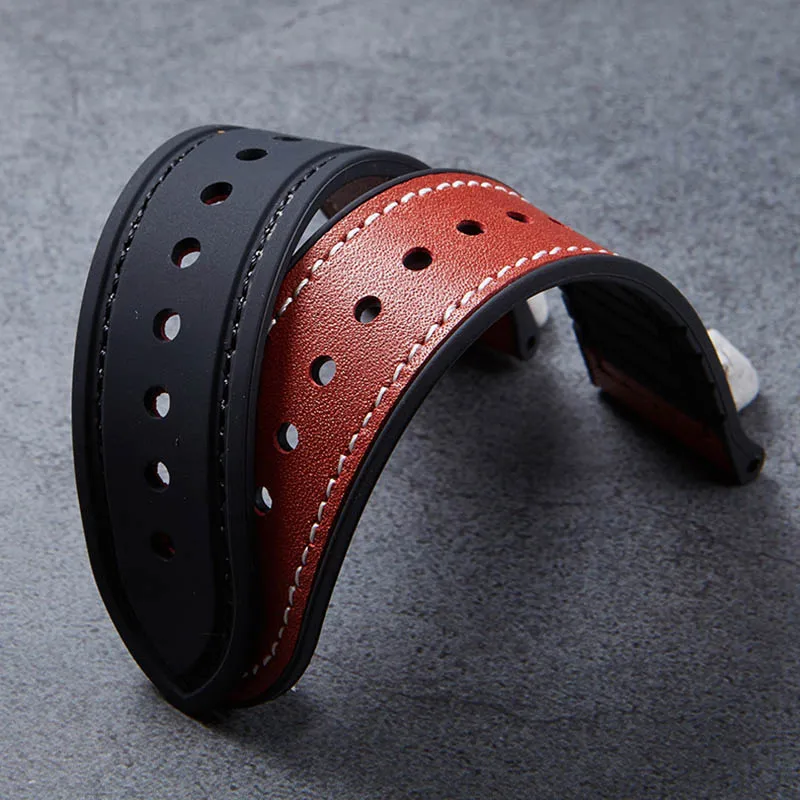 Creative Leather Silicone Watch Band 22mm Brown Black Belt for Men Watch Apple Samsung Galaxy Watch Luxury Leather Strap Belt
Creative Leather Silicone Watch Band 22mm Brown Black Belt for Men Watch Apple Samsung Galaxy Watch Luxury Leather Strap Belt