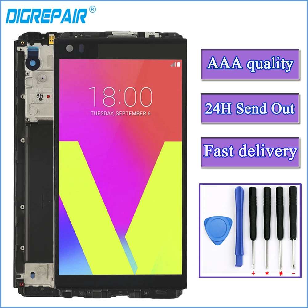 For LG V20 LCD VS995 VS996 LS997 H910 lcd Display Touch Screen Digitizer Frame Full Assembly Replacement Part For LG V20 display
For LG V20 LCD VS995 VS996 LS997 H910 lcd Display Touch Screen Digitizer Frame Full Assembly Replacement Part For LG V20 display