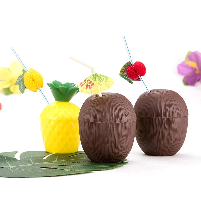 Novelty Toys Tropical Fruit Shape Pineapple Coconut Drink Cups Hawaiian Luau Summer Beach Party Birthday Decorations
Novelty Toys Tropical Fruit Shape Pineapple Coconut Drink Cups Hawaiian Luau Summer Beach Party Birthday Decorations