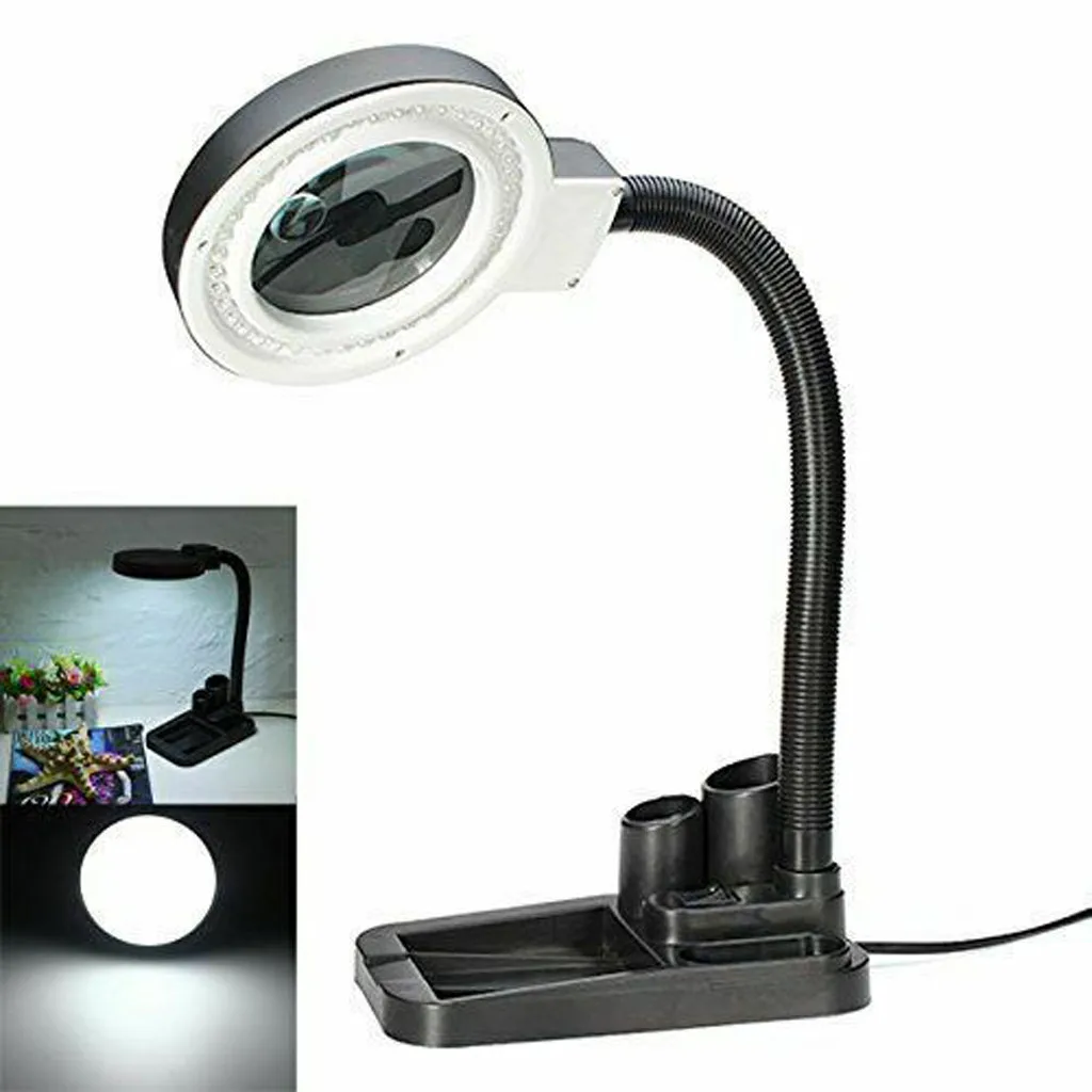 2019 Hot Sale Multi-function Desk Lamp Magnifying Glass Crafts,40 LED Table Light with 5X & 10X Magnifier and Pen Storage Holder
2019 Hot Sale Multi-function Desk Lamp Magnifying Glass Crafts,40 LED Table Light with 5X & 10X Magnifier and Pen Storage Holder