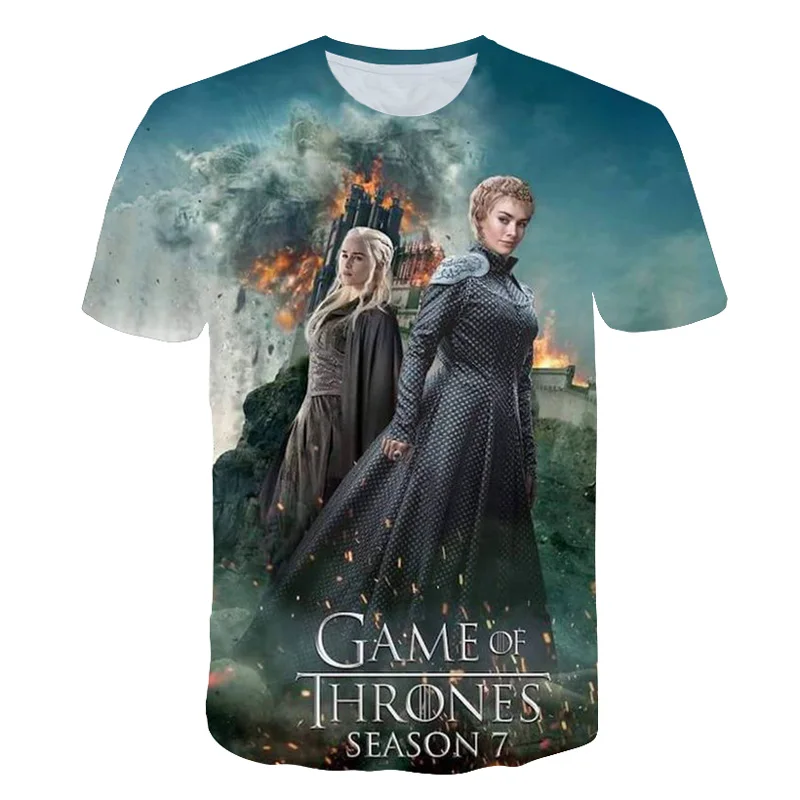 game of thrones t shirt 2019 3D printed creative t shirt men's summer short sleeve oversized t shirt streetwear
game of thrones t shirt 2019 3D printed creative t shirt men's summer short sleeve oversized t shirt streetwear