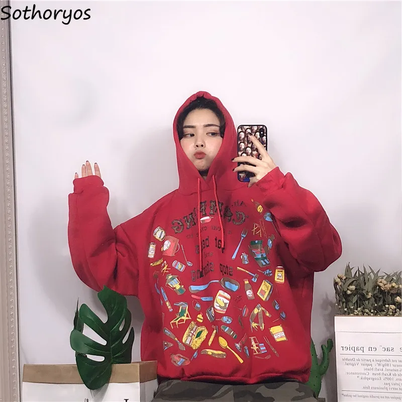 Hoodies Women Plus Velvet Loose Female Warm Elegant Trendy Womens Printed Cute Pullovers All-match Sweatshirts Harajuku Leisure
Hoodies Women Plus Velvet Loose Female Warm Elegant Trendy Womens Printed Cute Pullovers All-match Sweatshirts Harajuku Leisure