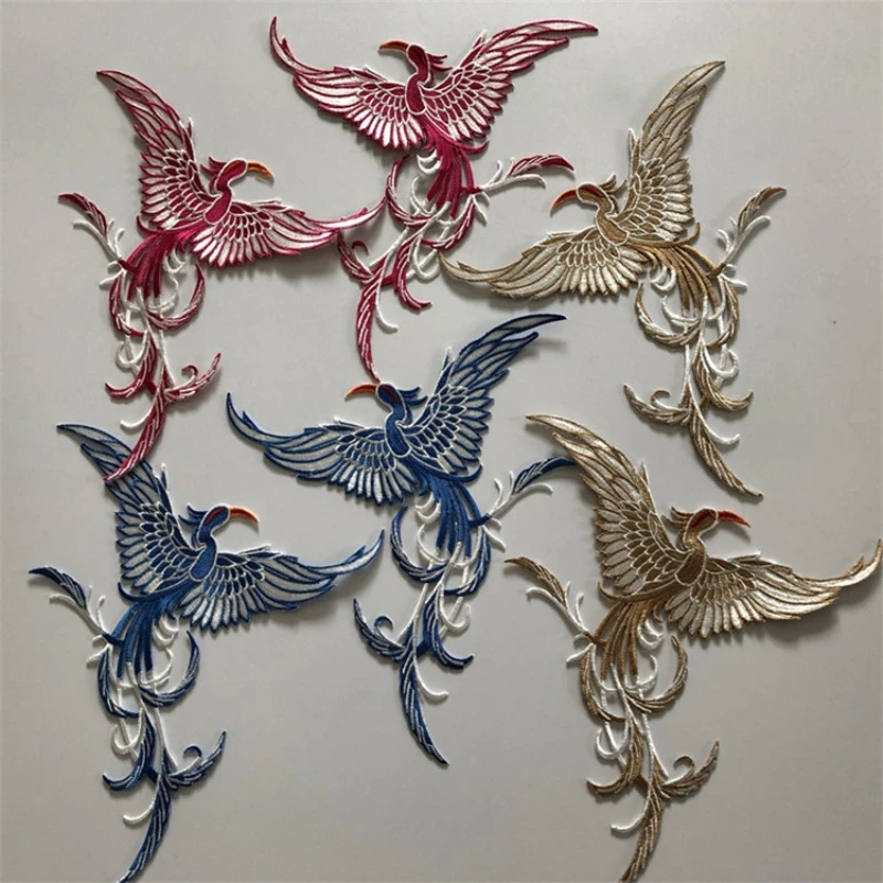 1 pair of patches iron-on embroidered phoenix birds patch handmade needlework DIY zakka sewing accessories 7/8 inches patchwork
1 pair of patches iron-on embroidered phoenix birds patch handmade needlework DIY zakka sewing accessories 7/8 inches patchwork