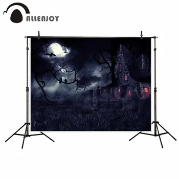 Allenjoy Halloween backdrop haunted house dark night horrible house crow countryside photographic background
Allenjoy Halloween backdrop haunted house dark night horrible house crow countryside photographic background