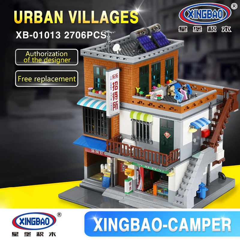 XingBao 01013 2706 pcs Genuine Creative MOC City Series The Urban Village Set Building Blocks Bricks Educational Toys Model Gift
XingBao 01013 2706 pcs Genuine Creative MOC City Series The Urban Village Set Building Blocks Bricks Educational Toys Model Gift