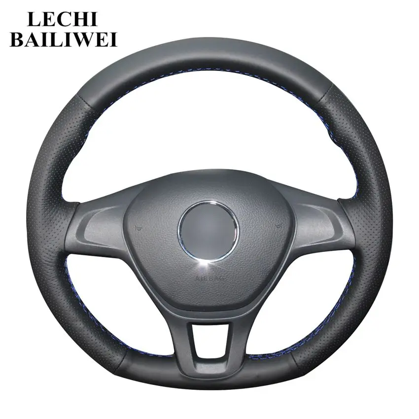 Black Artificial Leather Car Steering Wheel Cover for Volkswagen VW Golf 7 Mk7 New Polo 2014 2015 2016 2017
Black Artificial Leather Car Steering Wheel Cover for Volkswagen VW Golf 7 Mk7 New Polo 2014 2015 2016 2017