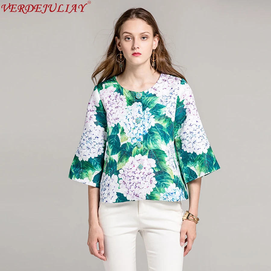 High Street Jackets 2019 Women Autumn Fashion Luxury Flowers Print Jacquard Wide-waisted Single Breasted Green Top Short Coat
High Street Jackets 2019 Women Autumn Fashion Luxury Flowers Print Jacquard Wide-waisted Single Breasted Green Top Short Coat
