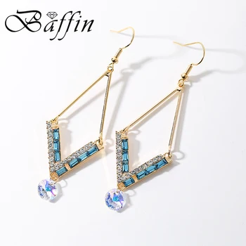 BAFFIN Original Crystals From Swarovski Geometric Drop Earrings Gold Color Wedding Jewelry Big Hanging Women Statement Piercing
BAFFIN Original Crystals From Swarovski Geometric Drop Earrings Gold Color Wedding Jewelry Big Hanging Women Statement Piercing