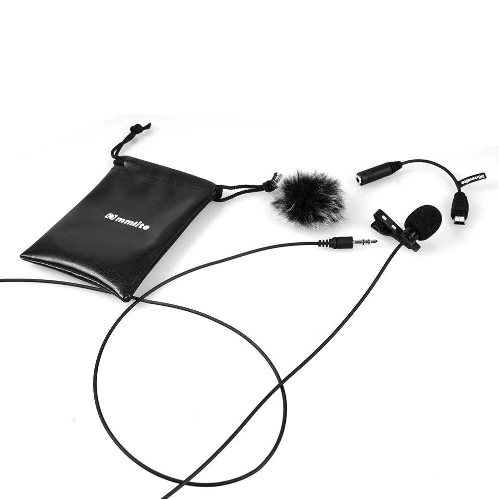 Commlite CVM-V01GP Lavalier Microphone Clip-on Omni-directional Condenser Microphone for GoPro Hero 3 3+ 4 Action Camera
Commlite CVM-V01GP Lavalier Microphone Clip-on Omni-directional Condenser Microphone for GoPro Hero 3 3+ 4 Action Camera