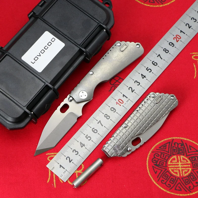 LOVOCOO small PT Folding knife M390 blade Bearing TC4 Titanium handle hunting camping outdoor kitchen fruit knives EDC Tools
LOVOCOO small PT Folding knife M390 blade Bearing TC4 Titanium handle hunting camping outdoor kitchen fruit knives EDC Tools