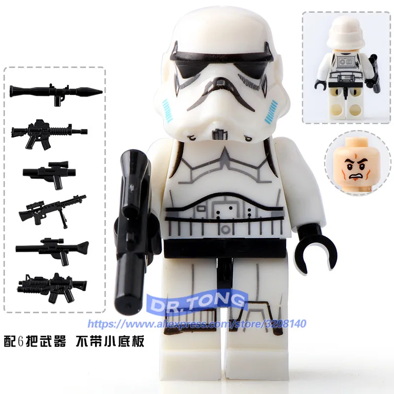 DR.TONG Single Sale Star Wars Clone STORM Trooper Clone Soldiers with Weapon Building Block Mini Kids Toys Children Gifts
DR.TONG Single Sale Star Wars Clone STORM Trooper Clone Soldiers with Weapon Building Block Mini Kids Toys Children Gifts