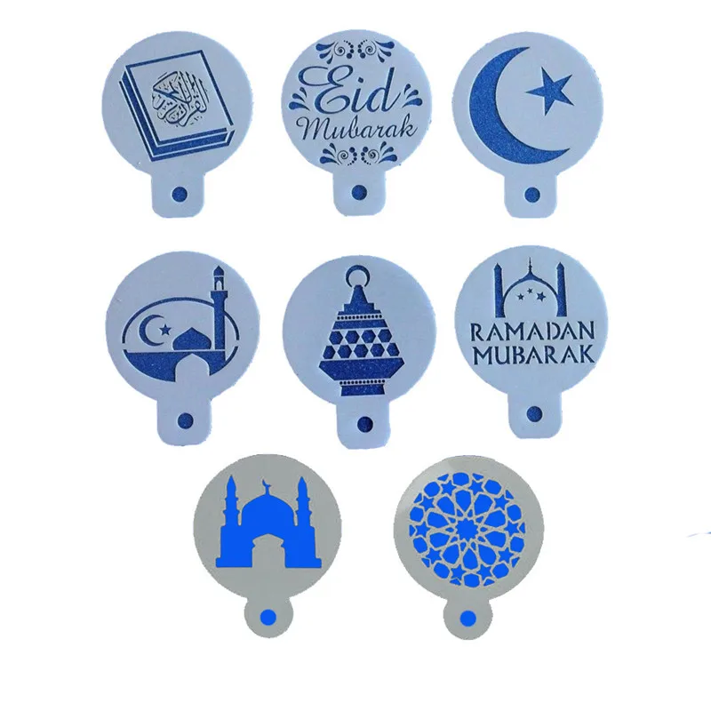 1set Ramadan Decoration PET Mosque Eid Mubarak Design Coffee Stencils Laser Cut Cookie Biscuits Fondant Cake Decoration Tools
1set Ramadan Decoration PET Mosque Eid Mubarak Design Coffee Stencils Laser Cut Cookie Biscuits Fondant Cake Decoration Tools