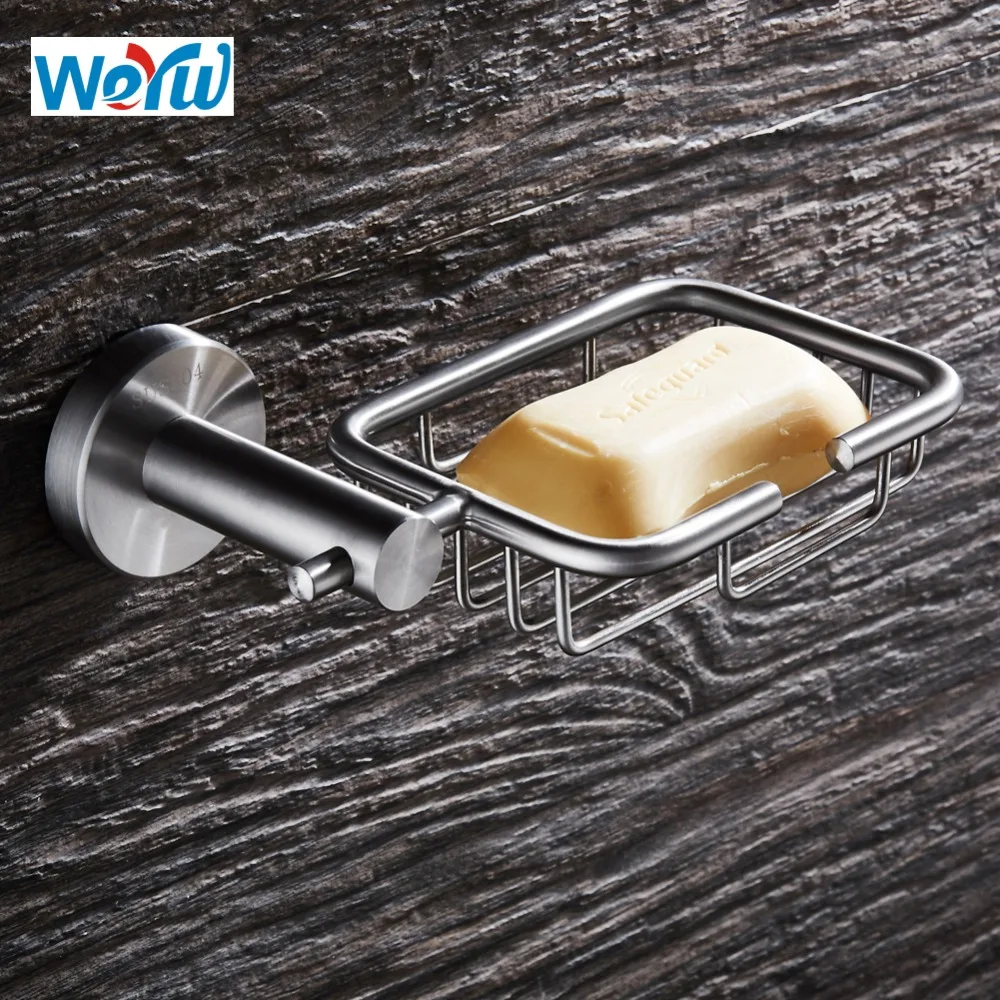WEYUU 304 Stainless Steel Soap Basket Wire drawing Holder Soap Dish Wall Mounted Soap Basket Holder Bathroom Accessories
WEYUU 304 Stainless Steel Soap Basket Wire drawing Holder Soap Dish Wall Mounted Soap Basket Holder Bathroom Accessories