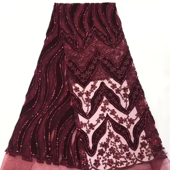 2018 Latest Nigerian Wine Red Laces Fabrics High Quality African Laces Fabric For Wedding Dress French Tulle Lace 
2018 Latest Nigerian Wine Red Laces Fabrics High Quality African Laces Fabric For Wedding Dress French Tulle Lace