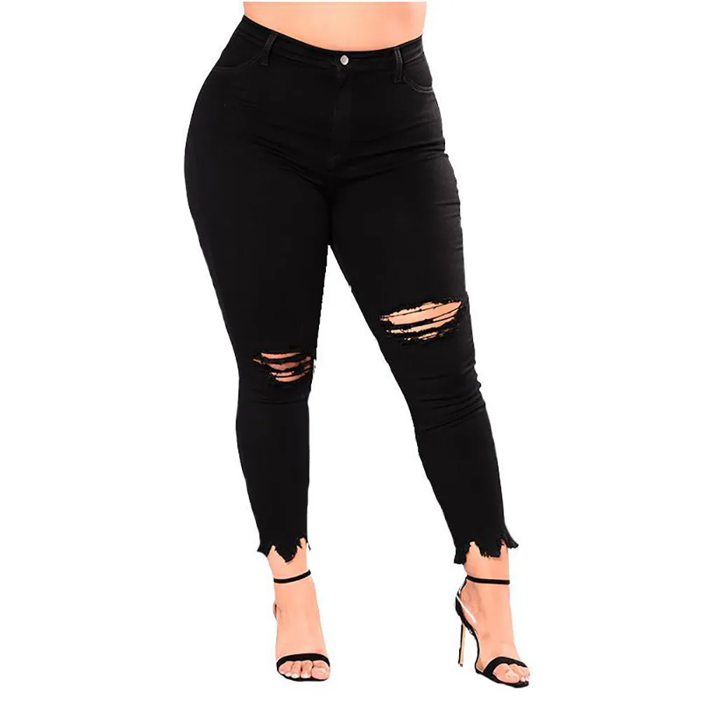 CHAMSGEND Women's High Waist Extra Large Size Super Stretch Slim Thin Pencil Jeans Soild Slim Sexy Ripped Pants Ja9
CHAMSGEND Women's High Waist Extra Large Size Super Stretch Slim Thin Pencil Jeans Soild Slim Sexy Ripped Pants Ja9