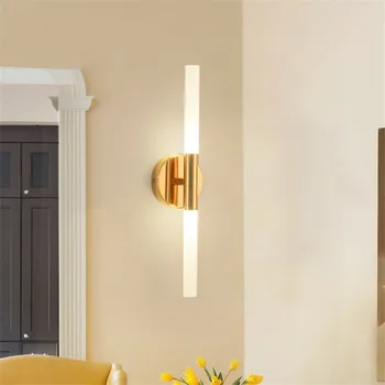 Modern Led Wall Lamp Bedroom Mirror Headlights Gold Lighting Bedside Lamp Bathroom Wall Light Living Room Simple Decor Lamp No40
Modern Led Wall Lamp Bedroom Mirror Headlights Gold Lighting Bedside Lamp Bathroom Wall Light Living Room Simple Decor Lamp No40