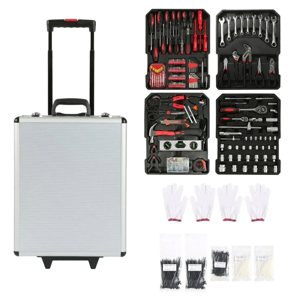 Newest Durable Tool Trolley Set Compact 725 PCS Mobile Workshop Toolbox With Aluminum Alloy Carry Box Precision Tools Box
Newest Durable Tool Trolley Set Compact 725 PCS Mobile Workshop Toolbox With Aluminum Alloy Carry Box Precision Tools Box