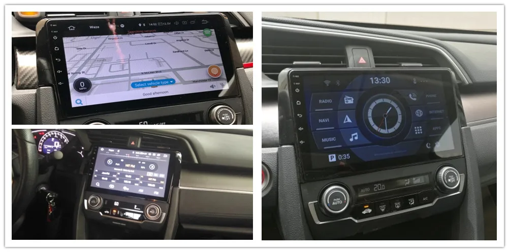 Excellent Dasaita 9" HDMI Car 1 Din Radio Android 9.0 for Honda Civic 2015 2016 Navigation GPS Stereo MAX6 DSP 64GB ROM 13