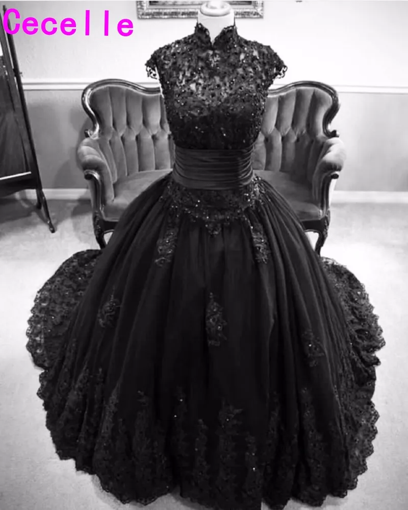 Black Gothic Wedding Dresses 2017 Short Sleeves Beads Lace High Neck Vintage Non White Colorful Wedding Gown Robe De Mariee
Black Gothic Wedding Dresses 2017 Short Sleeves Beads Lace High Neck Vintage Non White Colorful Wedding Gown Robe De Mariee
