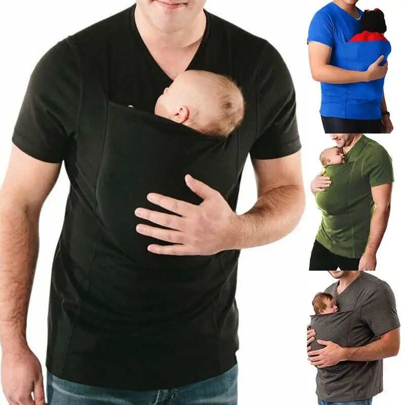 Summer Baby Carrier Sling Kangaroo T Shirt Men Women Multifunction Short Sleeve T-shirt For Dad Mommy Baby Crossfit Tee Shirt
Summer Baby Carrier Sling Kangaroo T Shirt Men Women Multifunction Short Sleeve T-shirt For Dad Mommy Baby Crossfit Tee Shirt