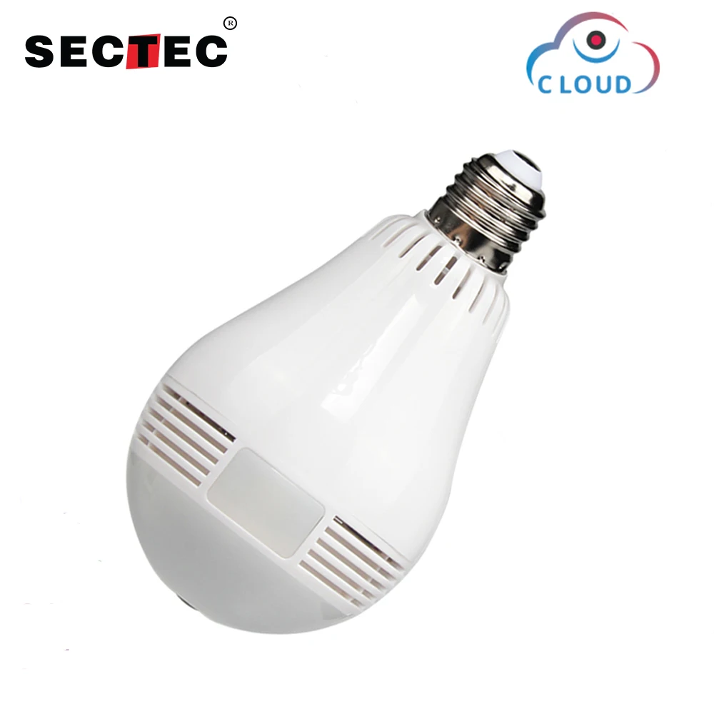 SECTEC 960P облачная Беспроводная IP камера лампа светильник панорамный рыбий глаз