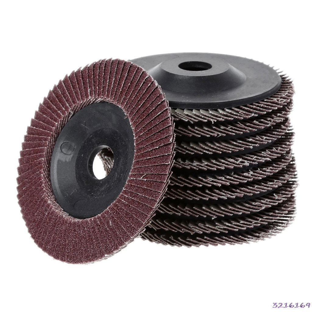 10 Pcs Abrasive 100mm 4" Sanding Flap Discs Deburring Grinding Angle Grinder Wheels 80 Grit
10 Pcs Abrasive 100mm 4" Sanding Flap Discs Deburring Grinding Angle Grinder Wheels 80 Grit