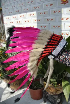 Hot Pink 21inch high Feather headdress headband handmade feather hat halloween costumes
Hot Pink 21inch high Feather headdress headband handmade feather hat halloween costumes