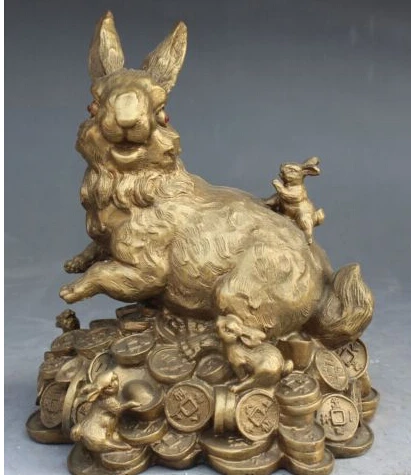 zhaorui5886228" Chinese Bronze Fengshui Zodiac Year Rabbit Cony Money Wealth Yuanbao Statue
zhaorui5886228" Chinese Bronze Fengshui Zodiac Year Rabbit Cony Money Wealth Yuanbao Statue