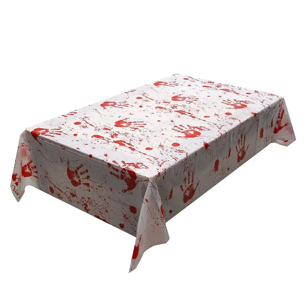 Horror Blood Table Cloth Bloody Handprint Printed Pattern Tablecloth Party Props for Haunted House Halloween Party Decoration
Horror Blood Table Cloth Bloody Handprint Printed Pattern Tablecloth Party Props for Haunted House Halloween Party Decoration